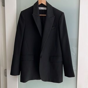 Oversized Black Blazer -  Zara